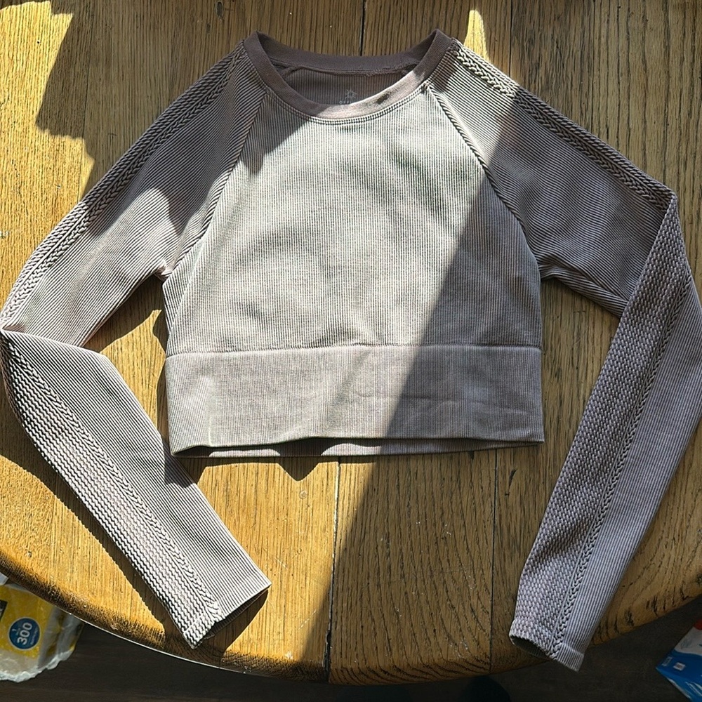 Women's Long Sleeve Ribbed Top Aerie Offline